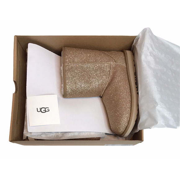 UGG Youth Boot Classic II Glitter Water Resistant - Picture 5 of 10